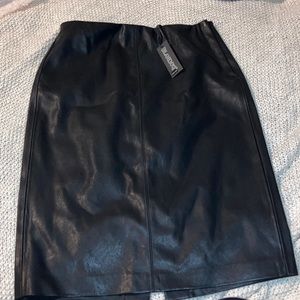 NWT BLANK NYC Black Faux Leather Skirt